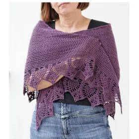 Ananas 343 - crochet shawl