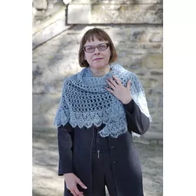 Over the clouds - crochet shawl