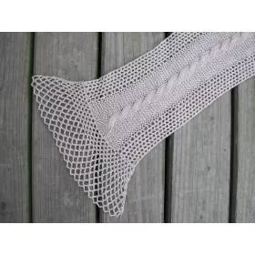 Ava - knit + crochet scarf