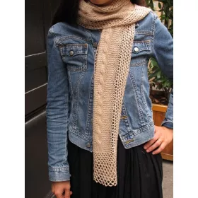 Ava - knit + crochet scarf