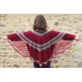 Lady in Red - crochet shawl