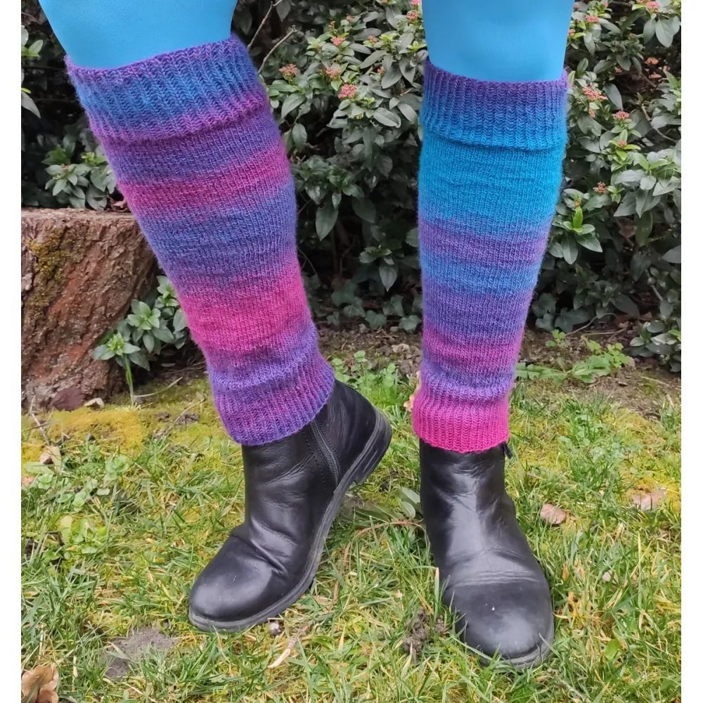 Knitted legwarmers - pattern and recipe