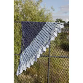 Blue Song - crochet shawl