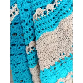 On the Beach - crochet shawl