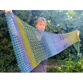 Tropical Garden - crochet shawl