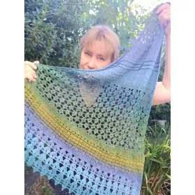 Tropical Garden - crochet shawl
