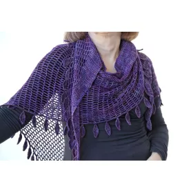In the Shade of Leaves - crochet shawl