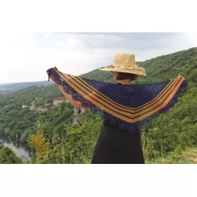 Sea and Sun - crochet shawl
