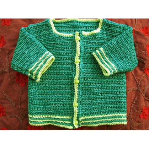 Robin - crochet baby jacket