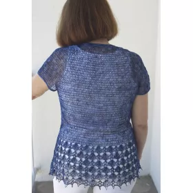 Linen lace - crochet cardigan