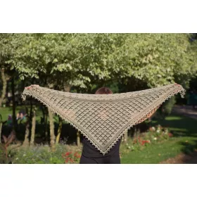 Silk scarf - crochet shawl